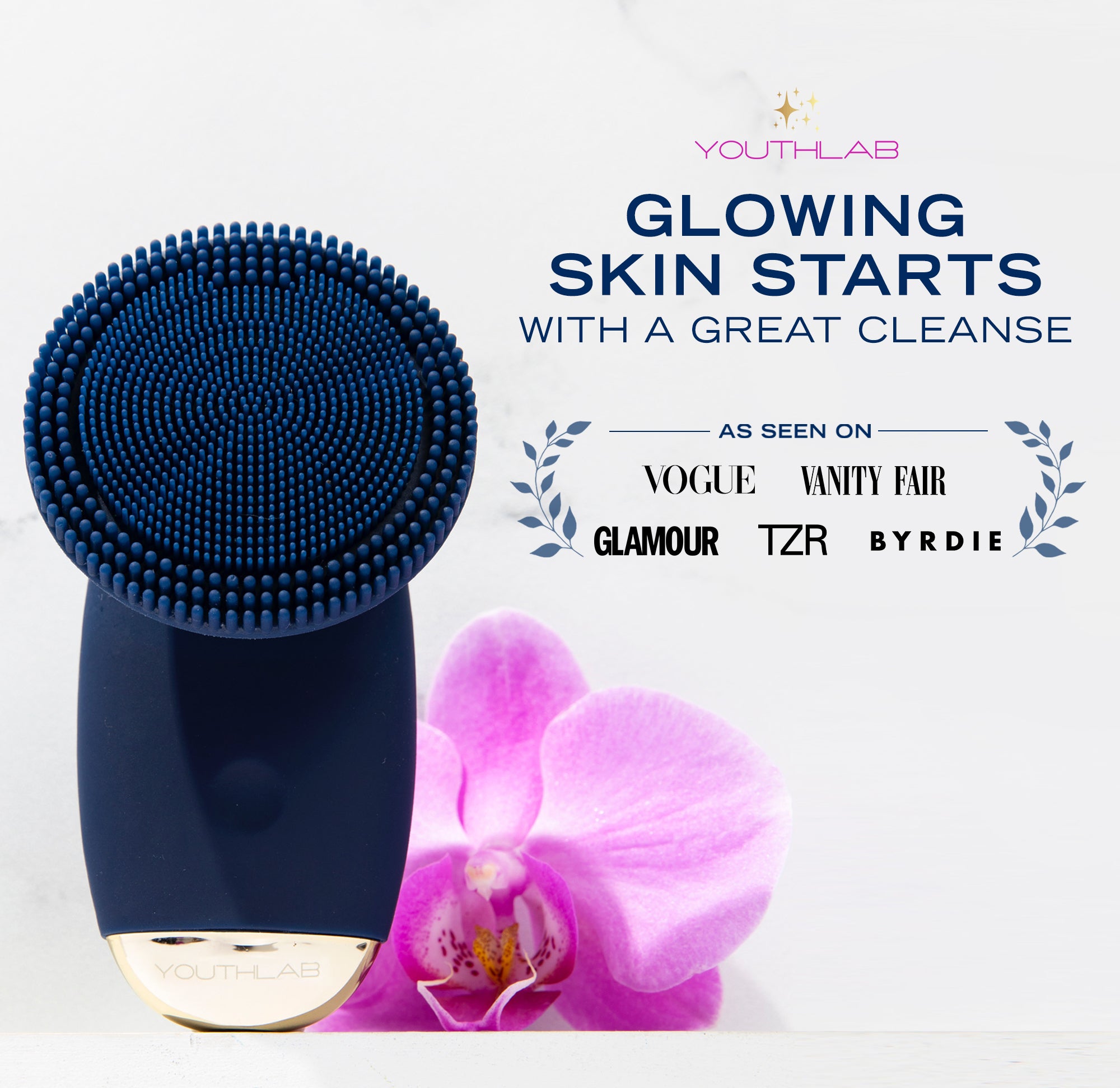YouthLux SoniGlow Silicone Cleansing Brush YouthLux SoniGlow Silicone Cleansing Brush