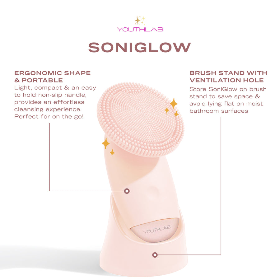 SoniGlow<br>Sonic Silicone Cleansing Brush