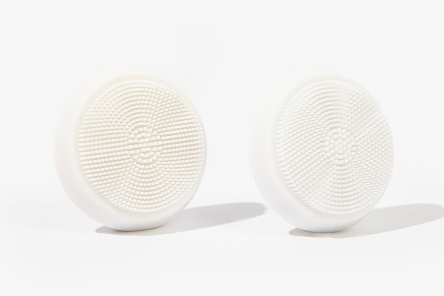 White Silicone Replacement Brush Heads